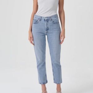 Agolde Riley crop jeans.